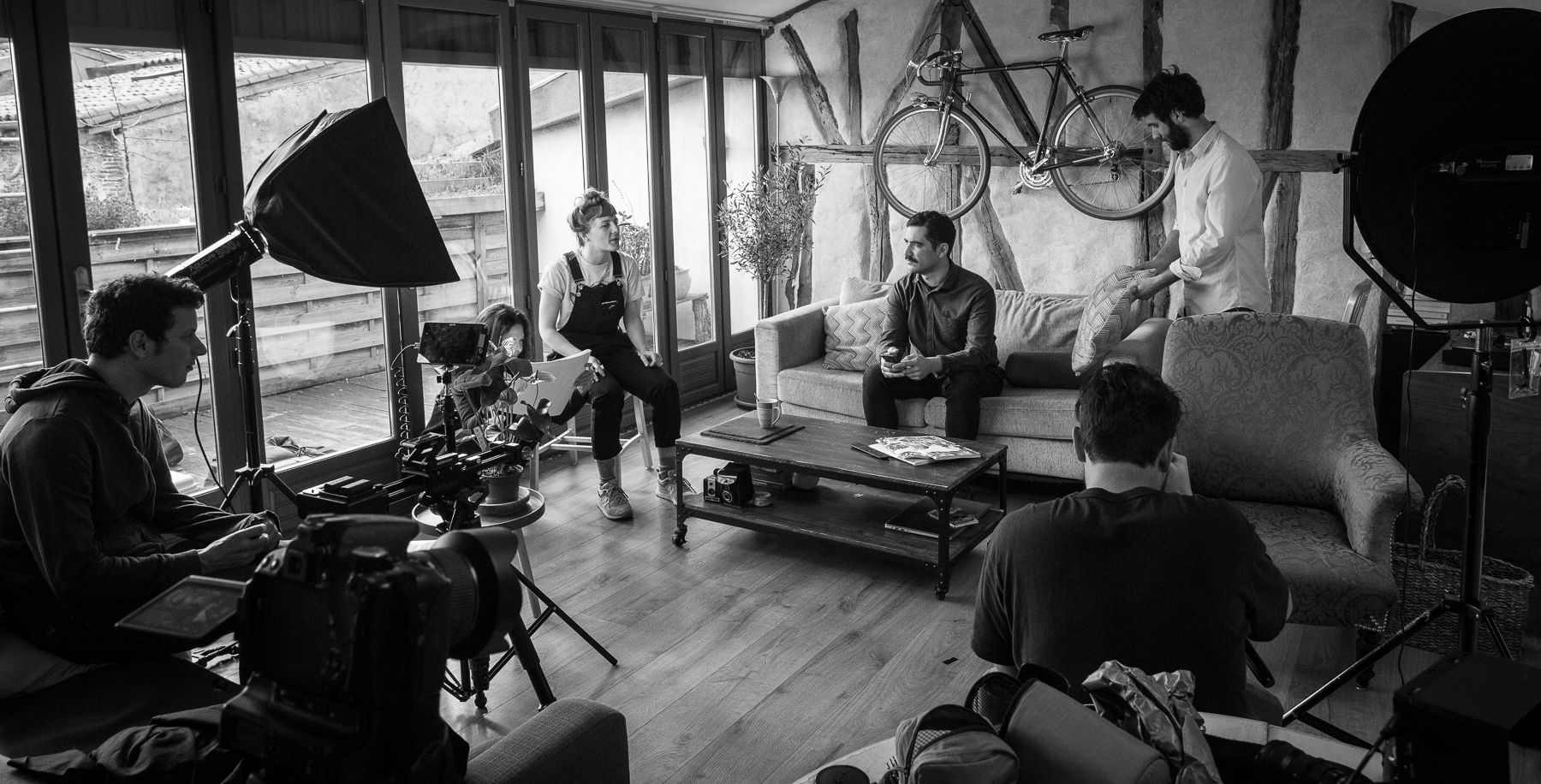 Tournage de la Pub Clic & Cycle (Backstage) - Agence Scribe