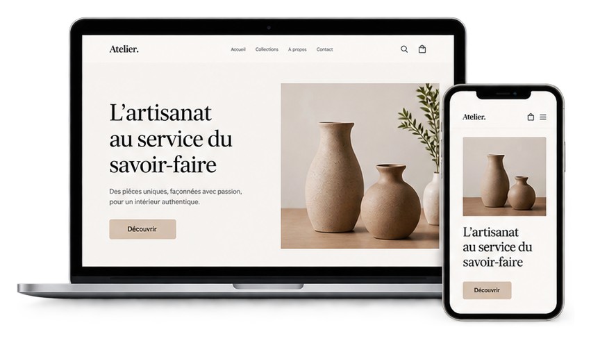 Création de site internet professionnel par Scribe